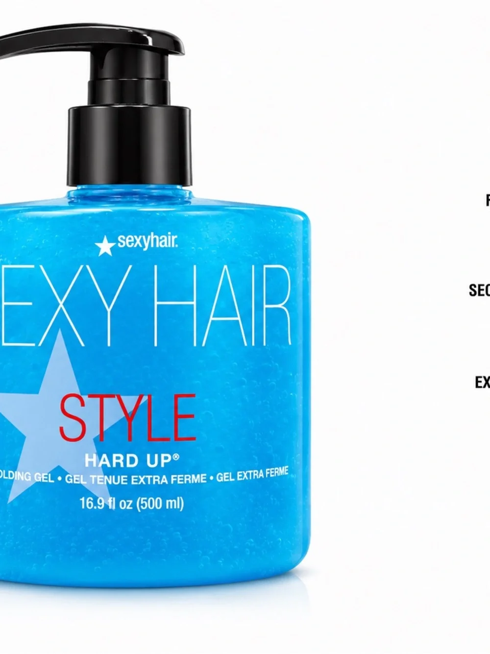 Sexy Hair Style Hard Up Hard Holding Gel Pump 16.9 oz 500ml Extra Firm Hold